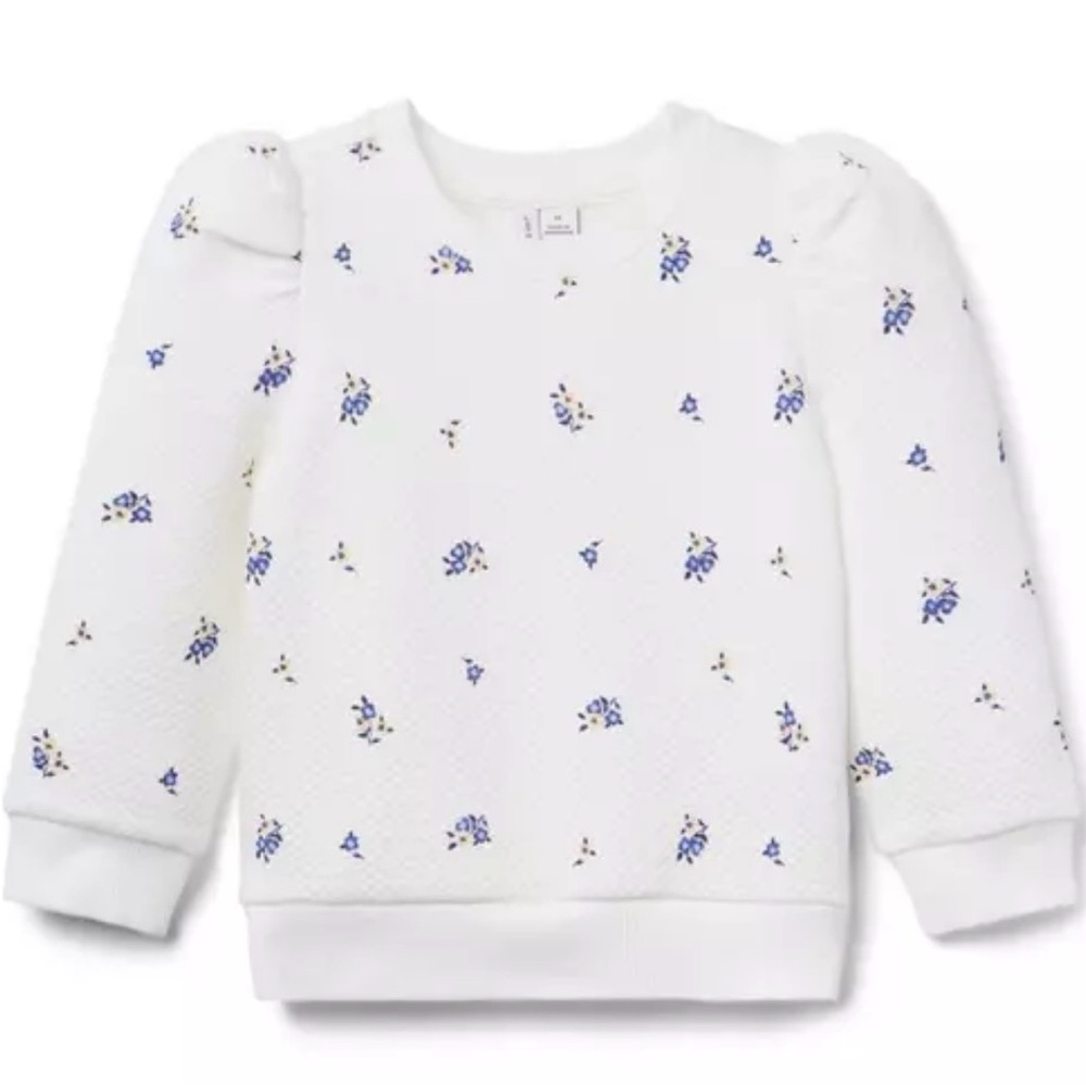 Janie and Jack Floral Quilted Sweatshirt